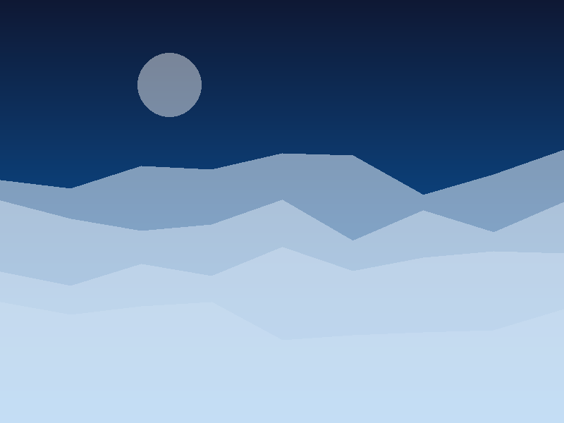 Réalisation 1 : illustration abstraite en bandes bleues
