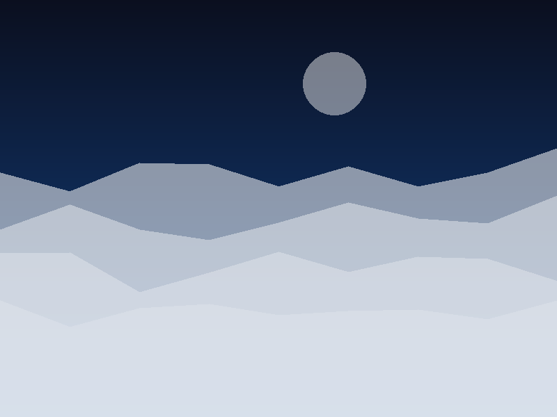 Réalisation 3 : illustration abstraite en bandes orangées
